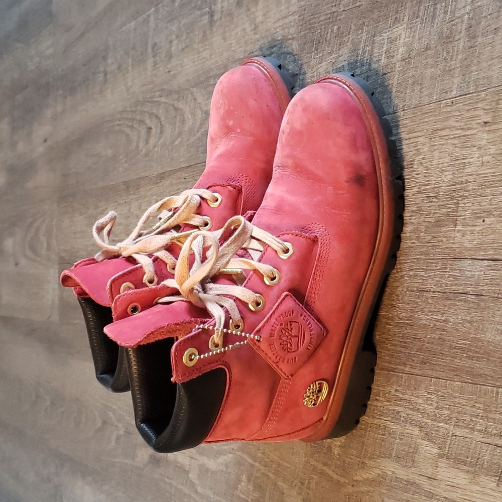 Red Timberland Boots
